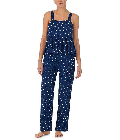 Kate Spade Pajama Set Navy Dot