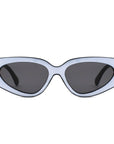 Retro Chic Narrow Bold 90s Women Cat Eye Sunglasses