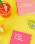 Too Old For TikTok - Colorful Cocktail Napkins