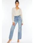 Candace Cross Front Straight Leg Jean