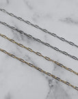 Mini Paperclip Chain Necklace