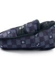 Black Checker Chewy Vuiton Loafer Squeaker Dog Toy