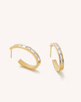 Athena Crystal Hoops
