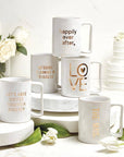 Gold Foil Organic Mug - Happily Ever After