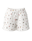 A Cottage Christmas Icons Quilted Shorts