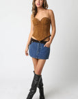 Reese Suede Top