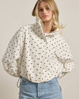 Alessia Polka-Dot Pullover Jacket