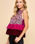 Mona Sequined Peplum Top