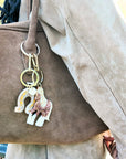 Hand-painted Horse Bag Charm + Keychain