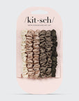 Ultra Petite Satin Scrunchies 6pc - Eucalyptus