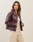 Aesha Vegan Leather Jacket