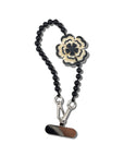 Hand-painted Dianthus Bracelet Phone Chain