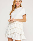 Florence Ruffle Frill Mini Dress