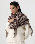 Women Paisley Print Tassel Triangle Scarf Warm Shawl Wrap