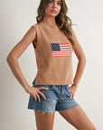Finias Flag Print Sweater