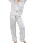 Festive Print Button-Up Pajama Set