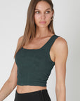 Stacie Double Lace Square Crop Tank