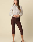 Nomi Smocked Peplum Shirt