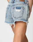 Miranda Vintage Wash Frayed Mom Shorts