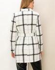 Riva Plaid Belted Jacket