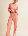 Striped Cotton Knit Oversized Top