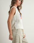Finias Flag Print Sweater