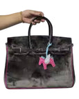 "The London" Velvet Tote Bag