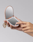 Terracotta Compact Mirror Keychain