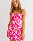 Clarissa Cowl Neck Tie Back Dress