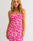 Clarissa Cowl Neck Tie Back Dress