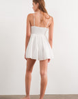 Freya Tie Front Smocked Romper