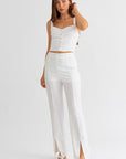 Bibi Buttondown Crop Tank