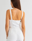 Bibi Buttondown Crop Tank