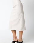 Molly Leather Midi Skirt
