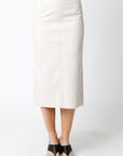Molly Leather Midi Skirt