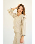 Sienna Ruffle Knit Long Sleeve