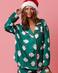 Christmas Santa Satin PJ Set