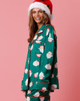 Christmas Santa Satin PJ Set