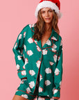 Christmas Santa Satin PJ Set