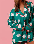 Christmas Santa Satin PJ Set