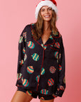 Christmas Ornament Satin PJ Set
