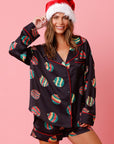 Christmas Ornament Satin PJ Set