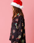 Christmas Ornament Satin PJ Set