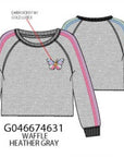 Butterfly embroidery sweatshirt