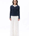 Winnie Lace Jeans- White