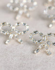 Sparkling Diamond Mini Statement Bow Earrings