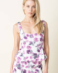 Fatima Floral Peplum Top