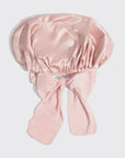 Adjustable Oversized Satin Bonnet- Blush