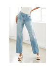 Statler Plaid Patch Jean