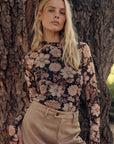 Perez Floral Mesh Top